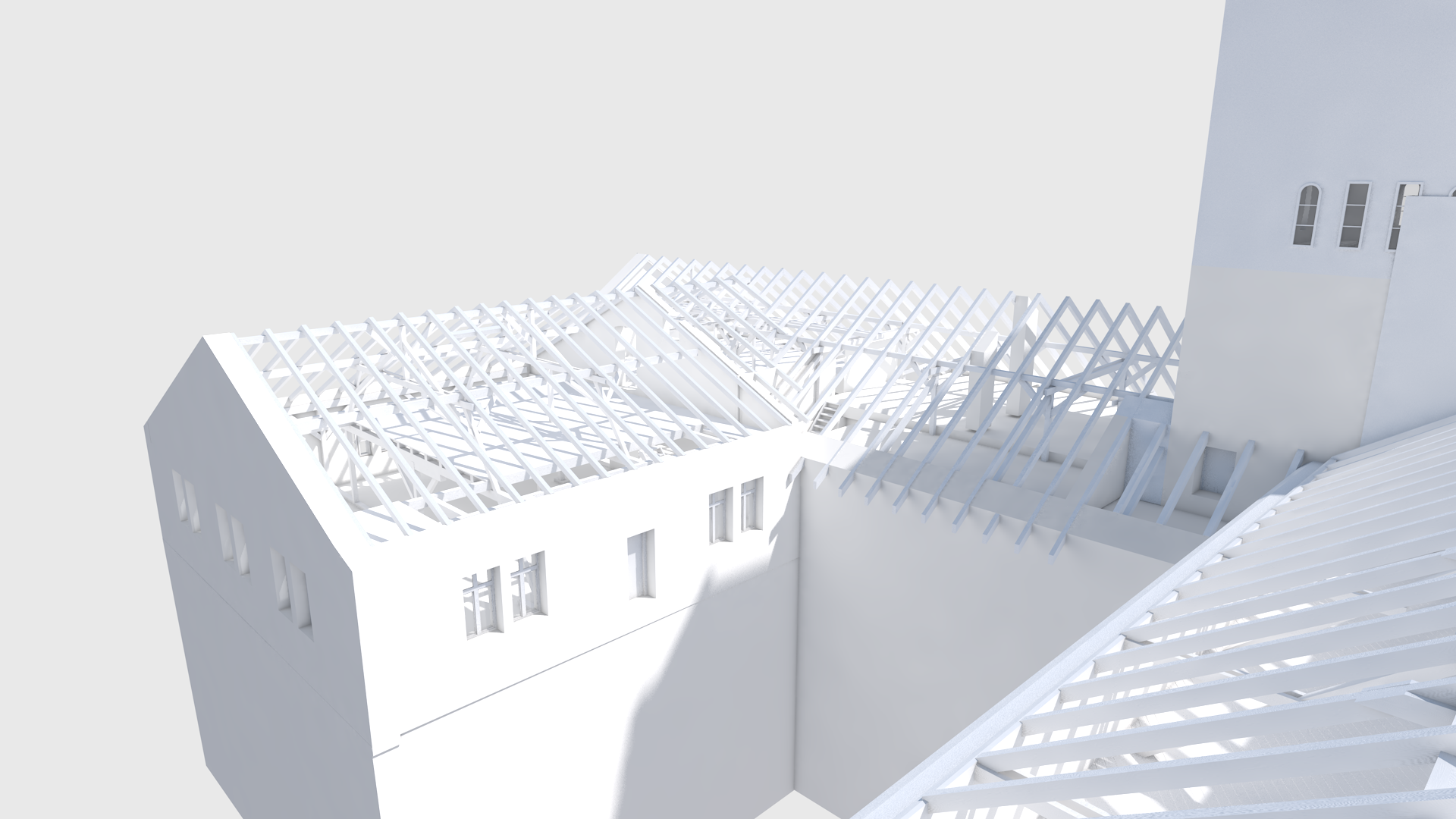 3D model části budovy pivovaru